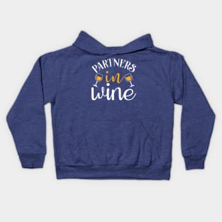 partner in wine 3 Kids Hoodie